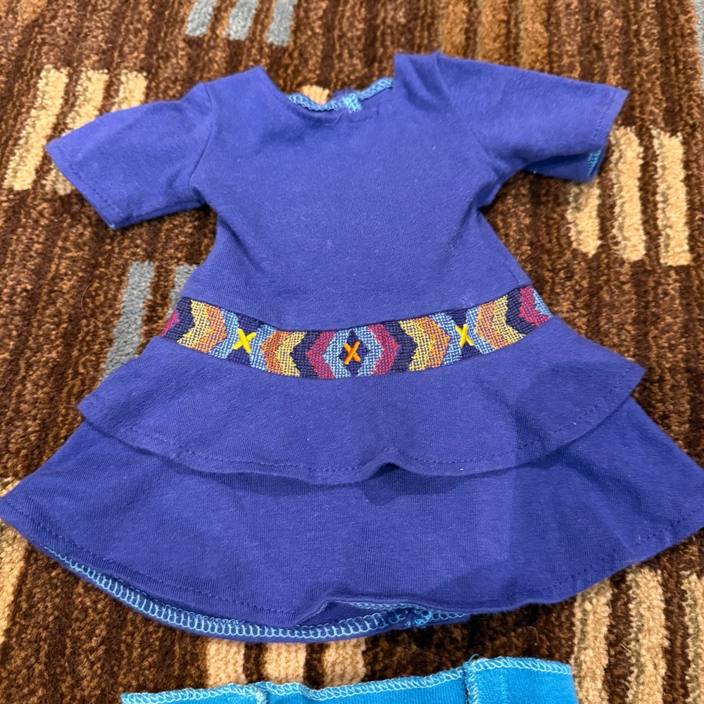 American Girl Saige’s purple dress